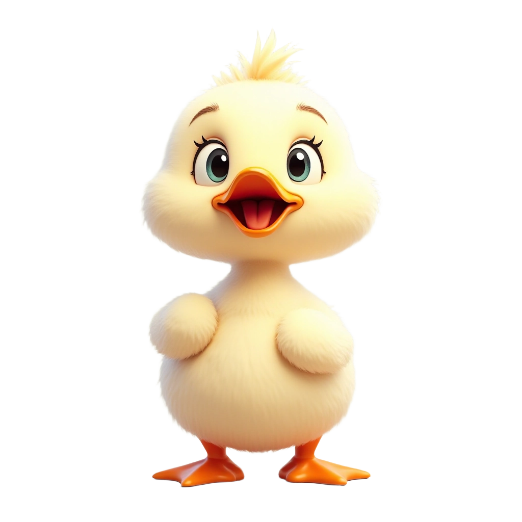 Cute Cartoon Duckling